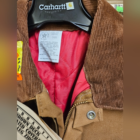 Vintage Carhartt Brown Duck Insulated Coveralls - Picture 8 of 10